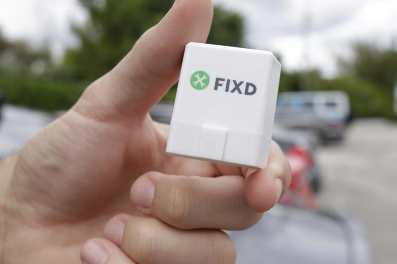 FIXD car diagnostic tool in hand
